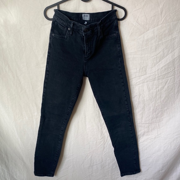 Agolde High Waist Slim Black Denim Sophie - Picture 3 of 6